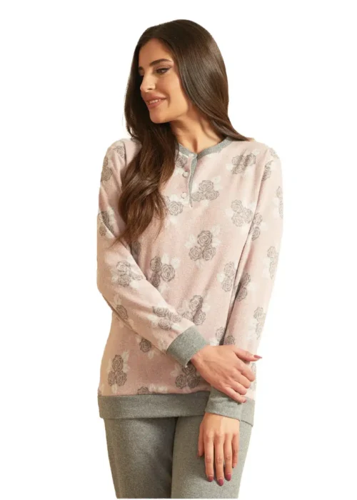 pigiama rosa femminile invernale