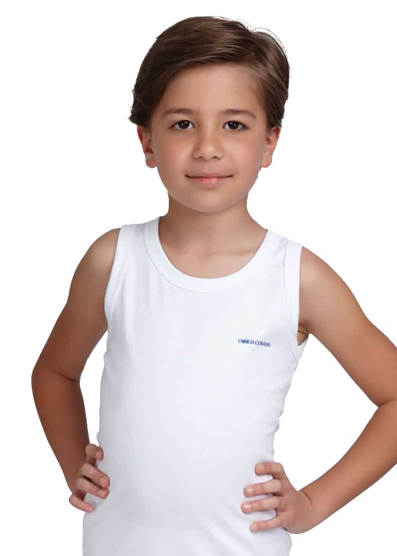 canotta di cotone enrico coveri da bambino
