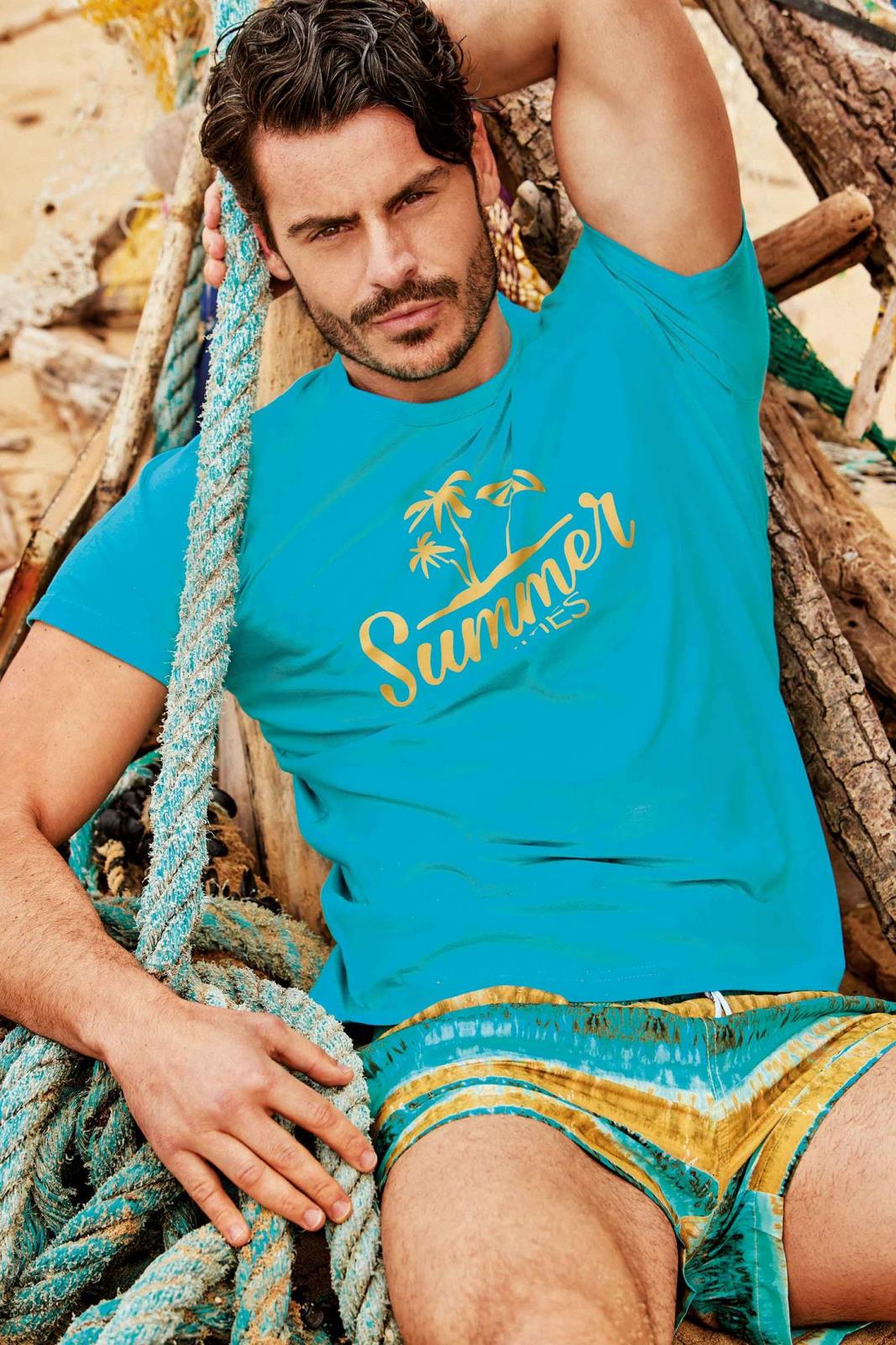 costume a boxer di colore azzurro da uomo
