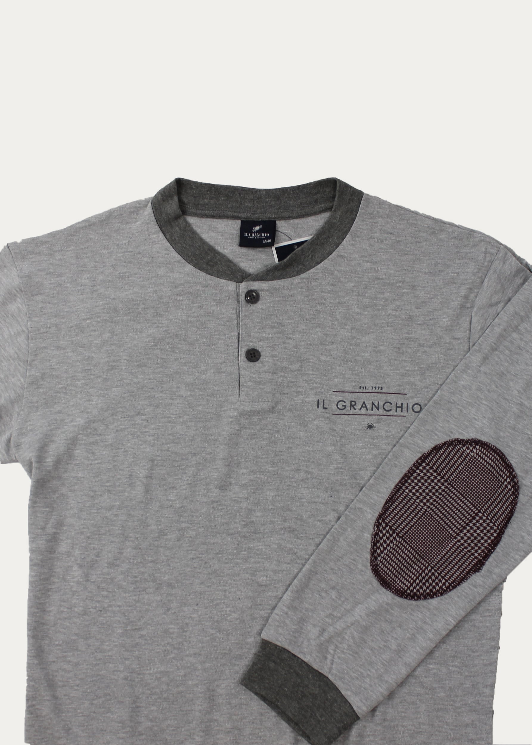 maglia del pigiama da uomo di colore grigio