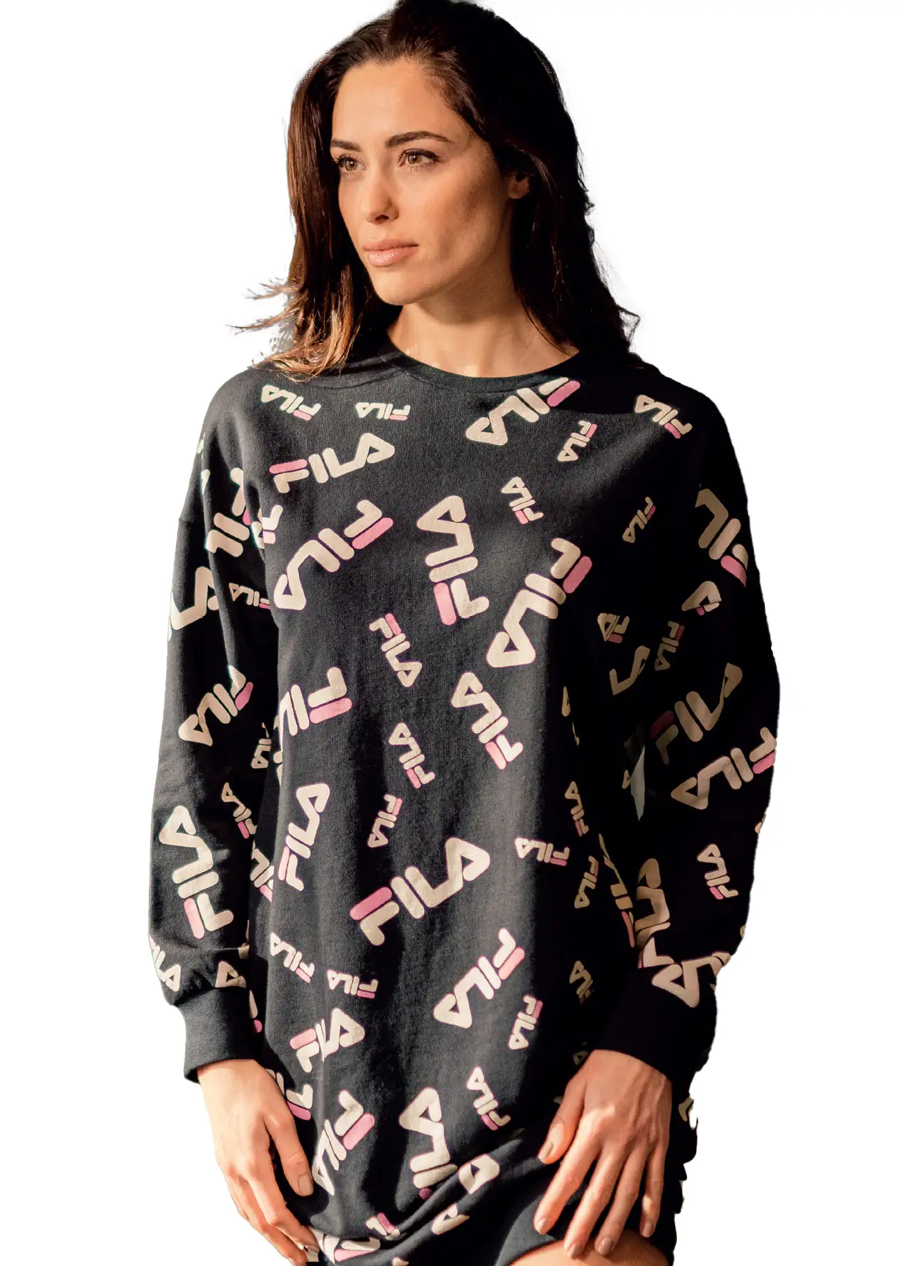maxi maglia femminile di colore nero