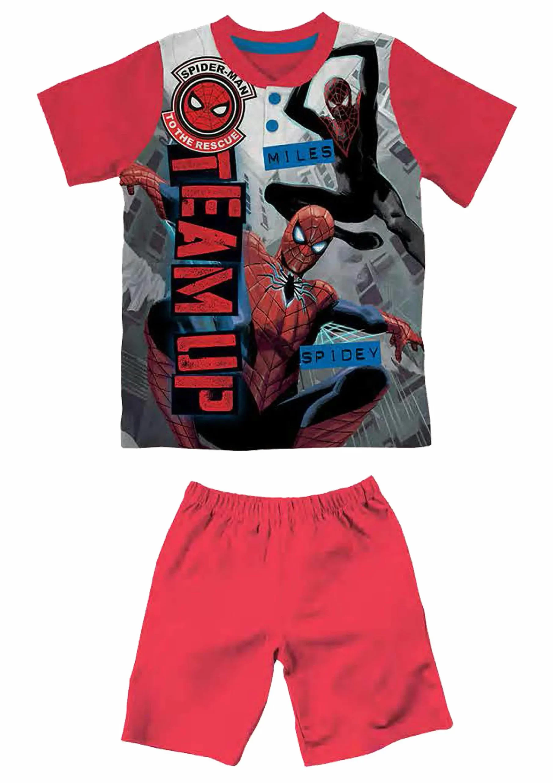 pigiama da bambino di spiderman colore rosso