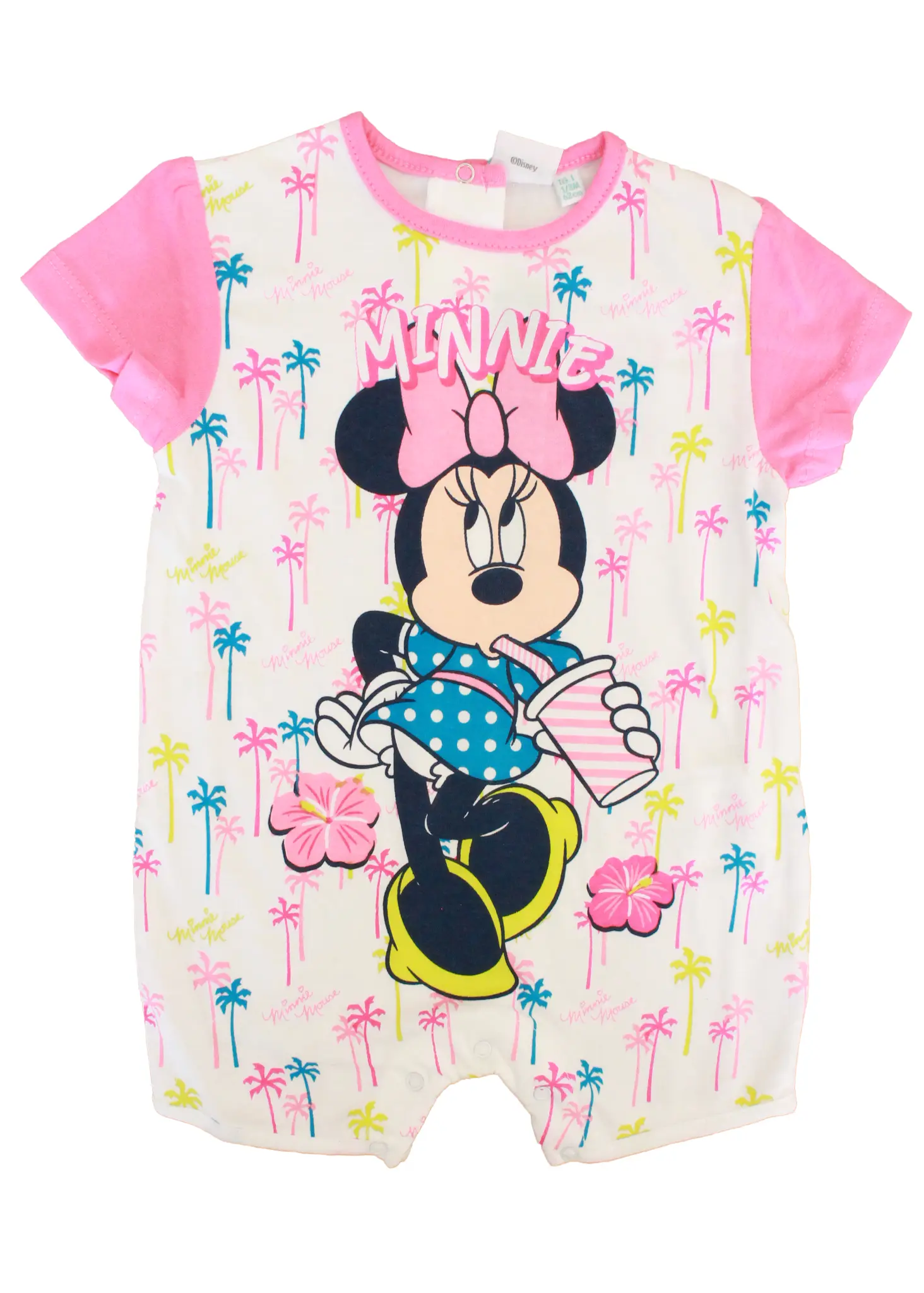 pagliaccetto di colore rosa della disney per neonata