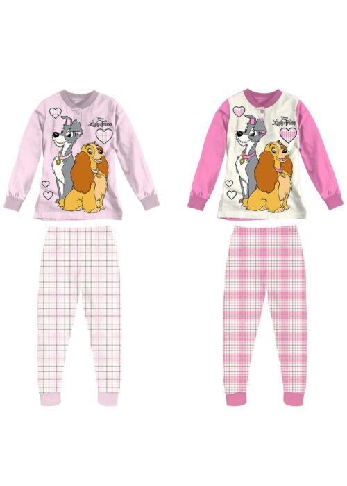 pigiami della disney per bambina di lilli ed il vagabondo