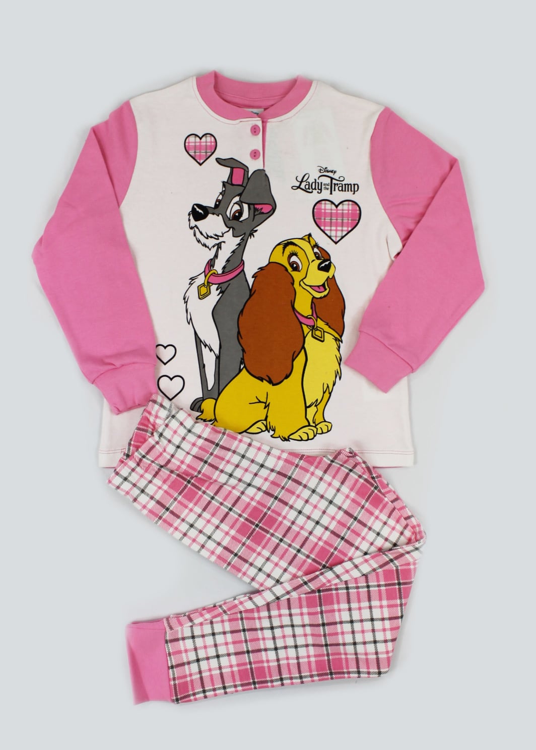 pigiama fucsia con lilli ed il vagabondo per bambina