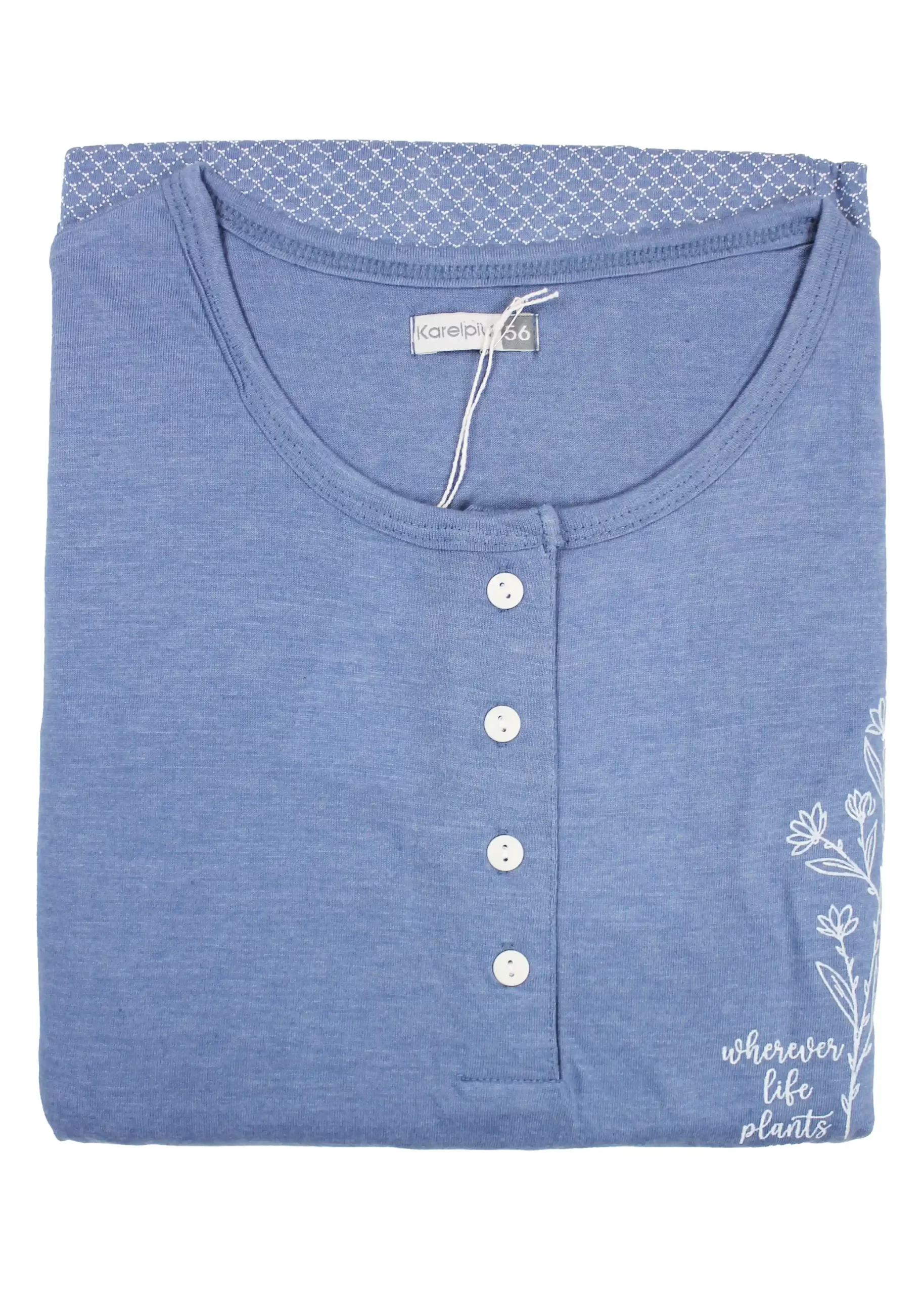 pigiama blu calibrato da donna