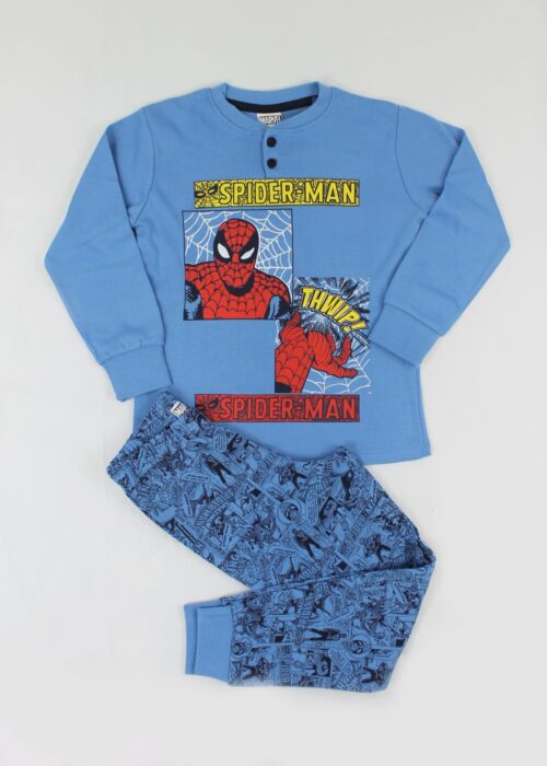 pigiama azzurro di spiderman da bambino