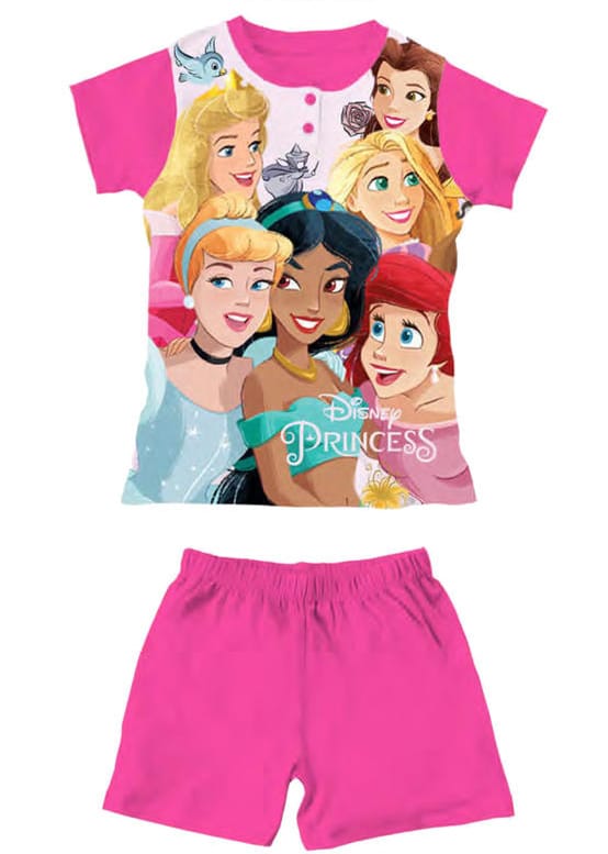 pigiama delle principesse disney di colore fucsia