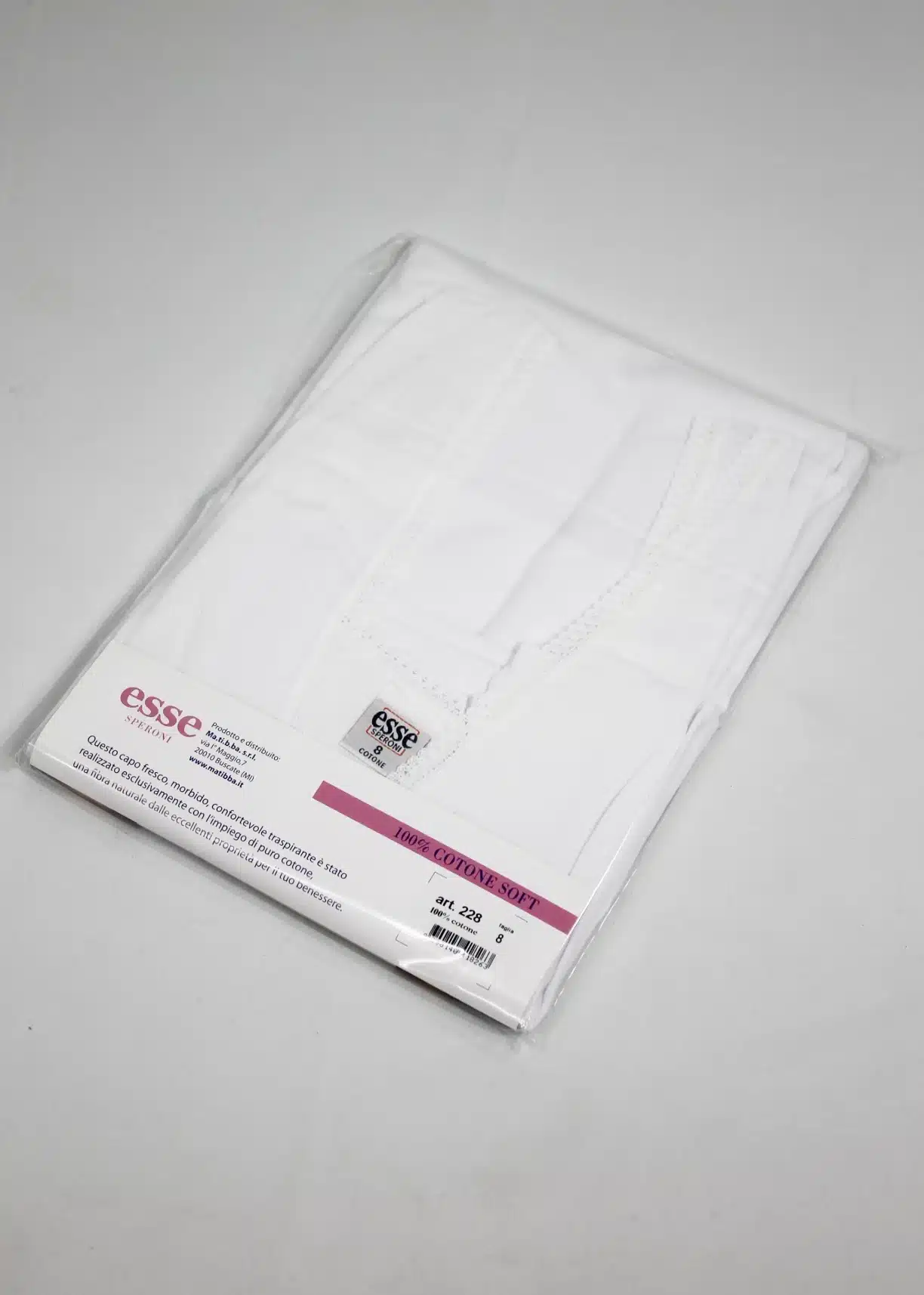 canotta intima da donna di colore bianco