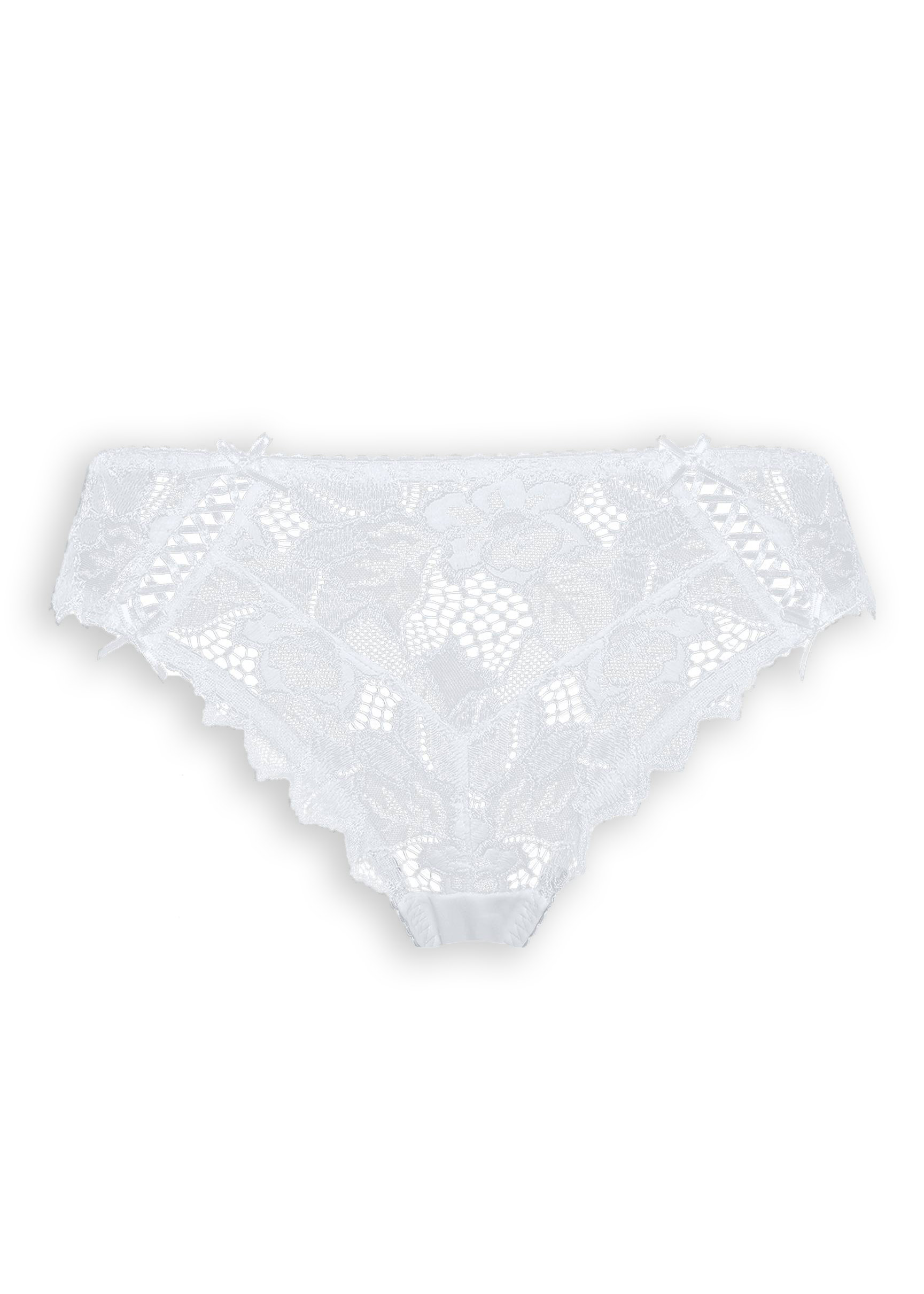 slip di colore bianco in pizzo