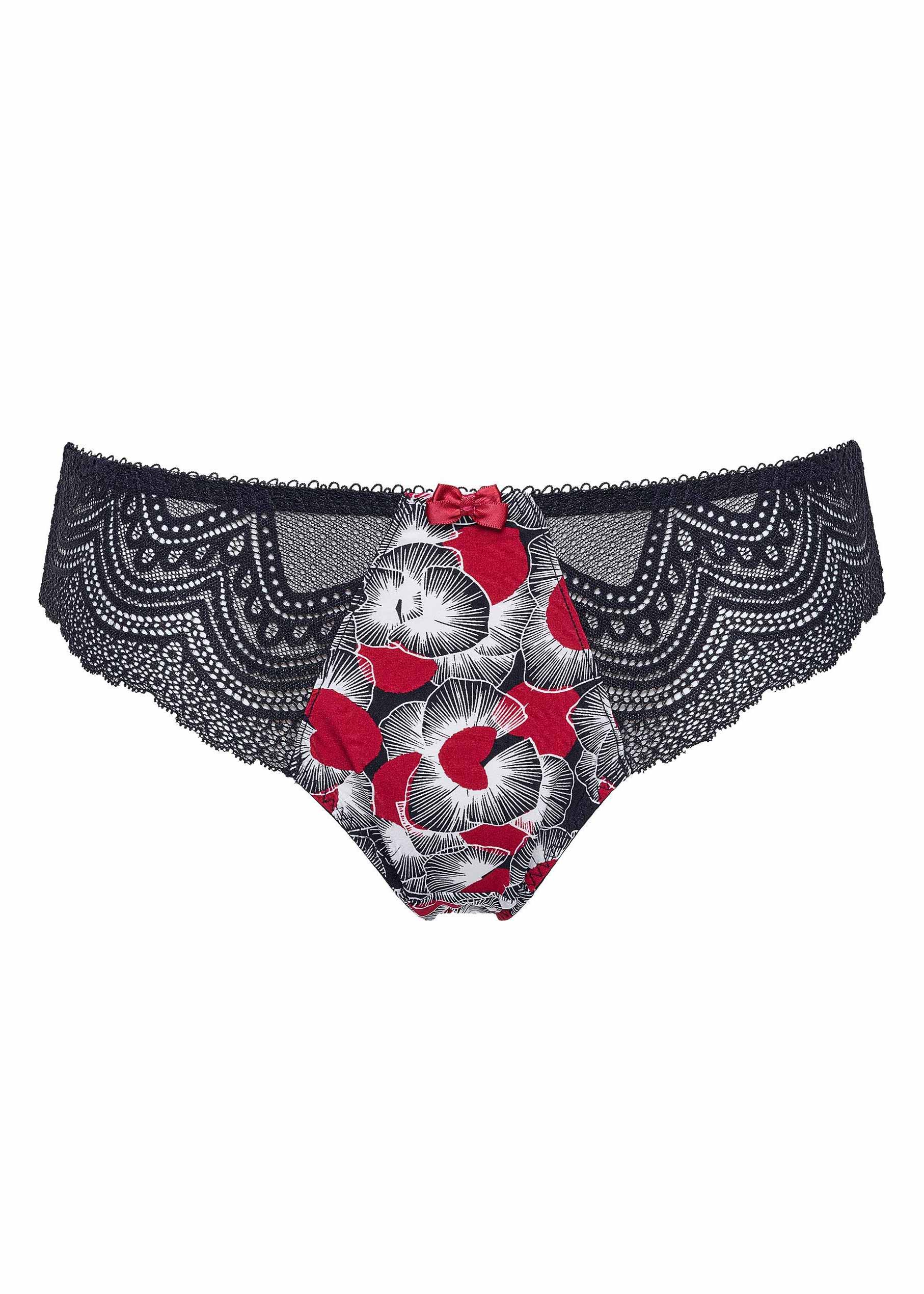 slip per donna curvy con pizzo nero