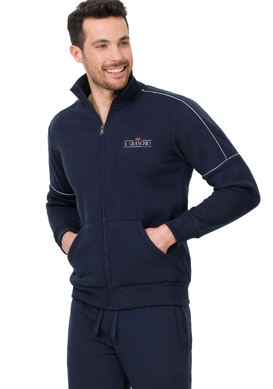 tuta maschile sportiva di colore blu