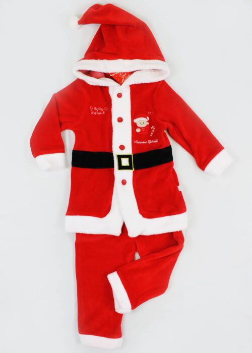 tutina di babbo natale di colore rosso