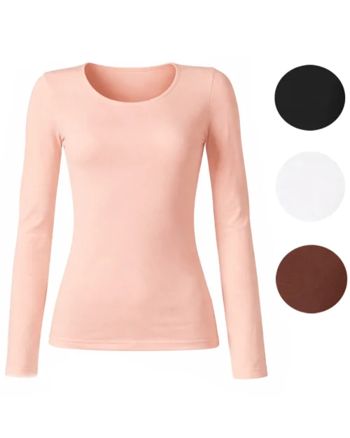 Maglia Donna Girocollo Caldo Cotone Cotonella 3503