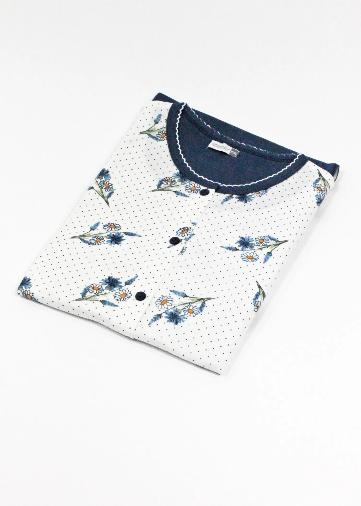 pigiama con fiori di colore blu per donna