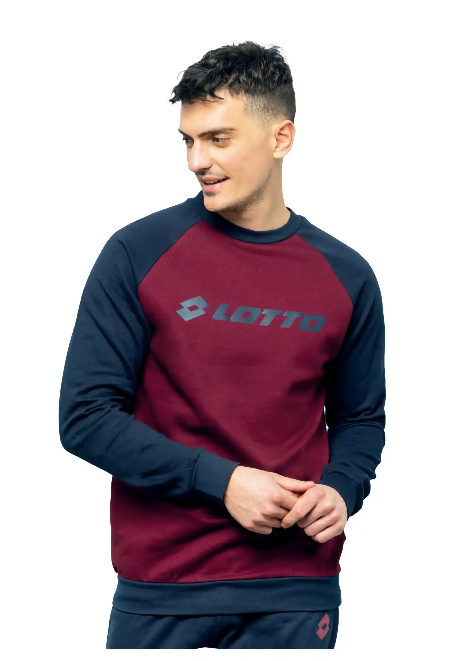 pigiama girocollo da uomo colore bordeaux