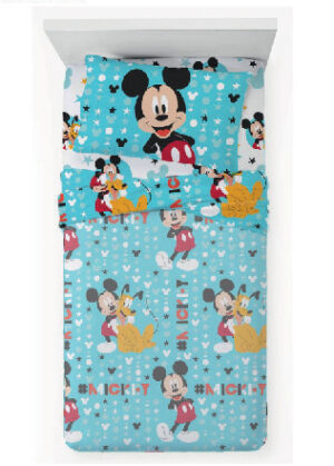 completo lenzuola di topolino in cotone