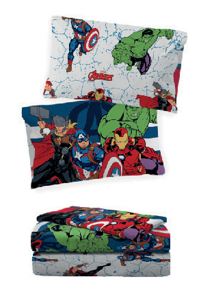 lenzuola in cotone degli avengers