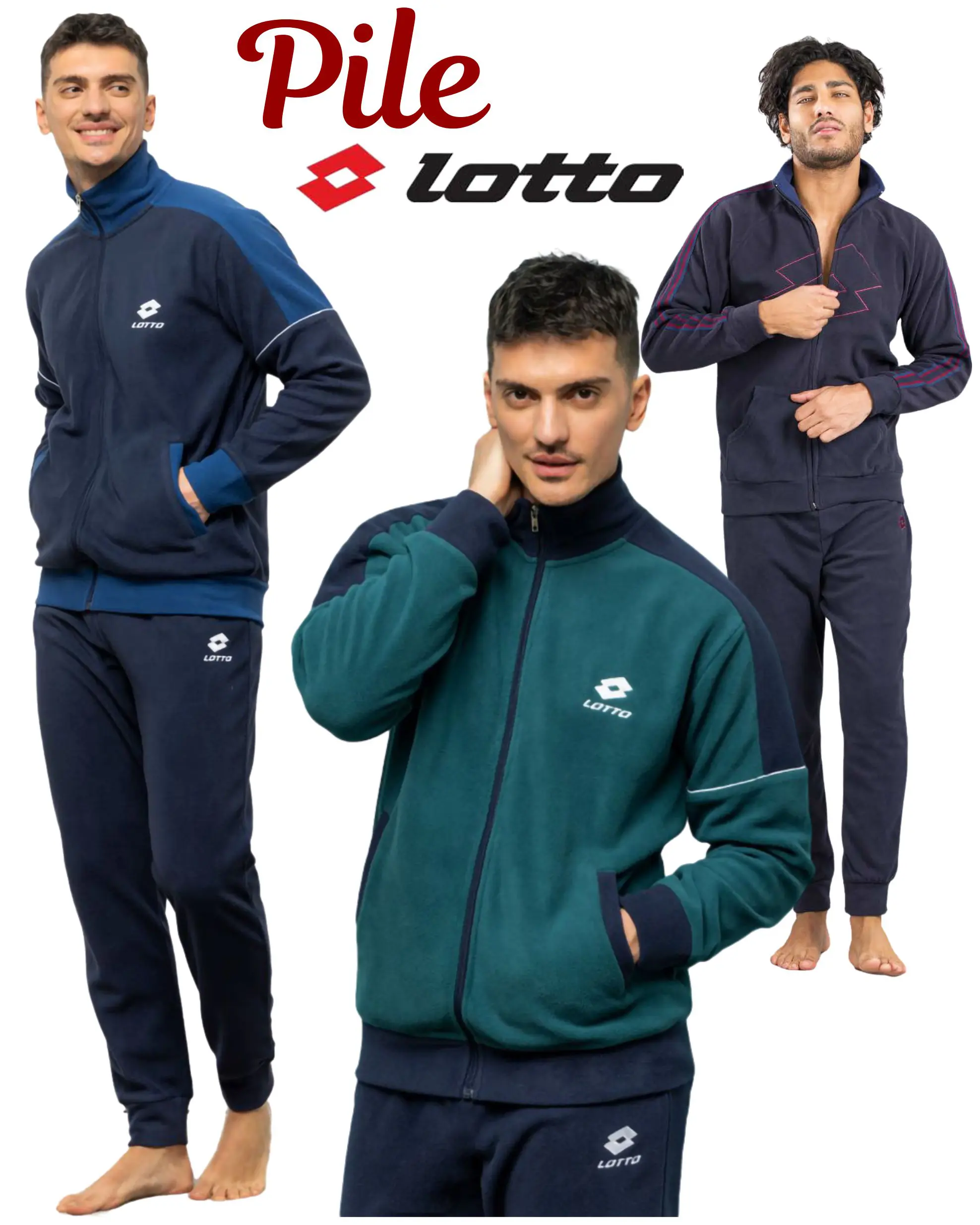 tute invernali lotto in pile