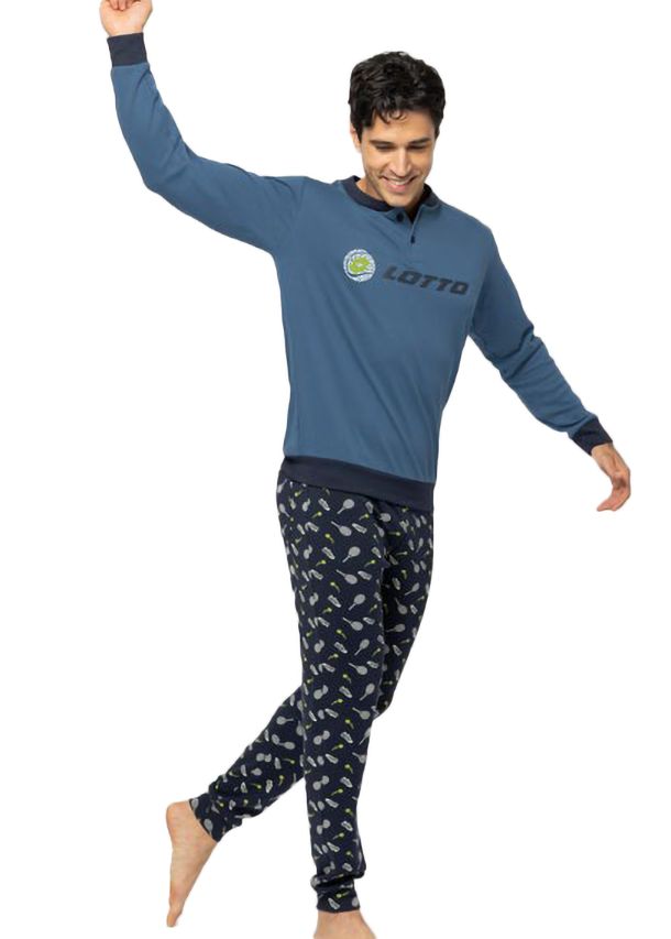 pigiama in cotone da uomo personalizzato con tennis