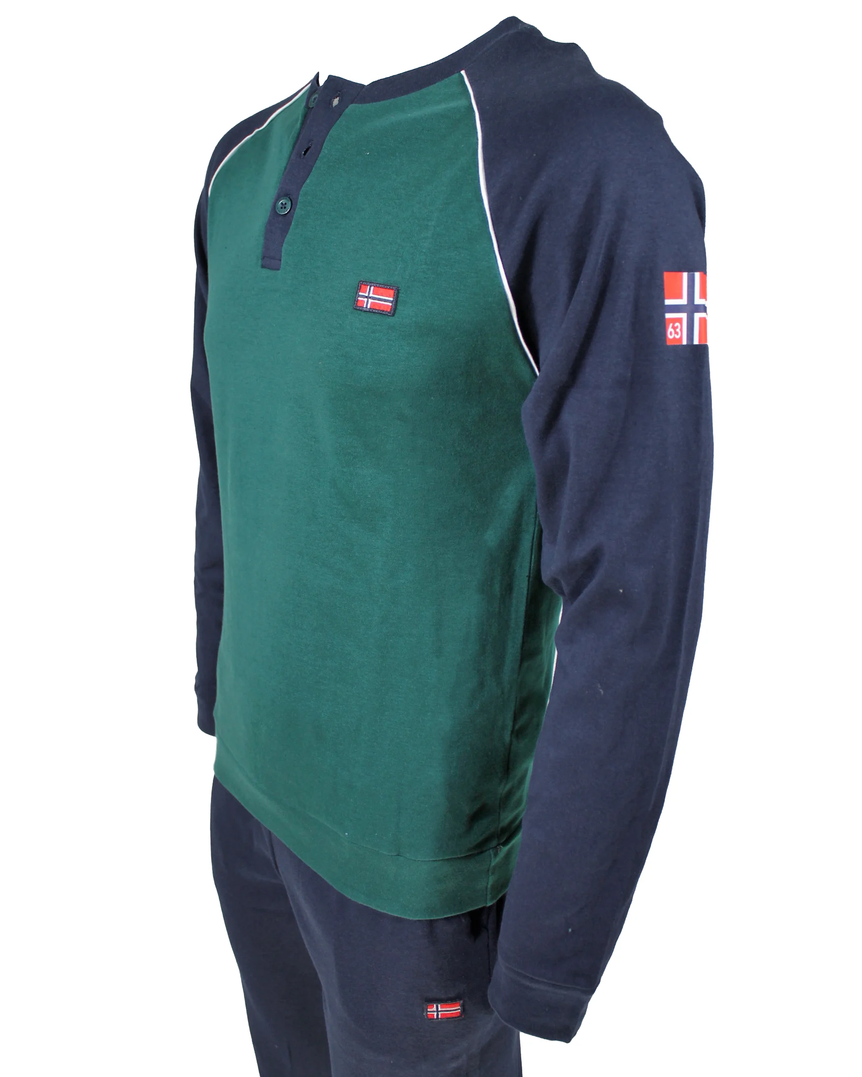 pigiama a maniche lunghe norway nautical