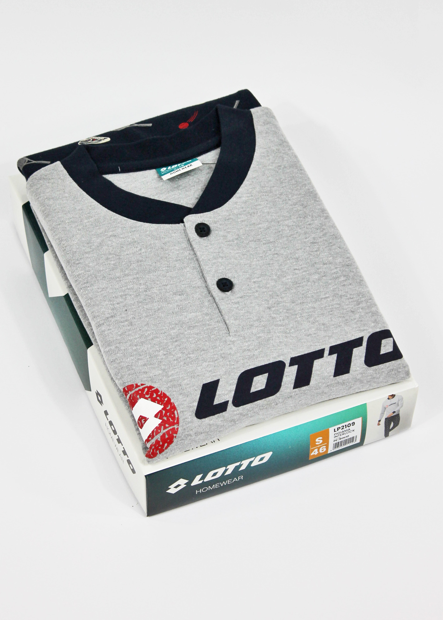 pigiama lotto da uomo in cotone