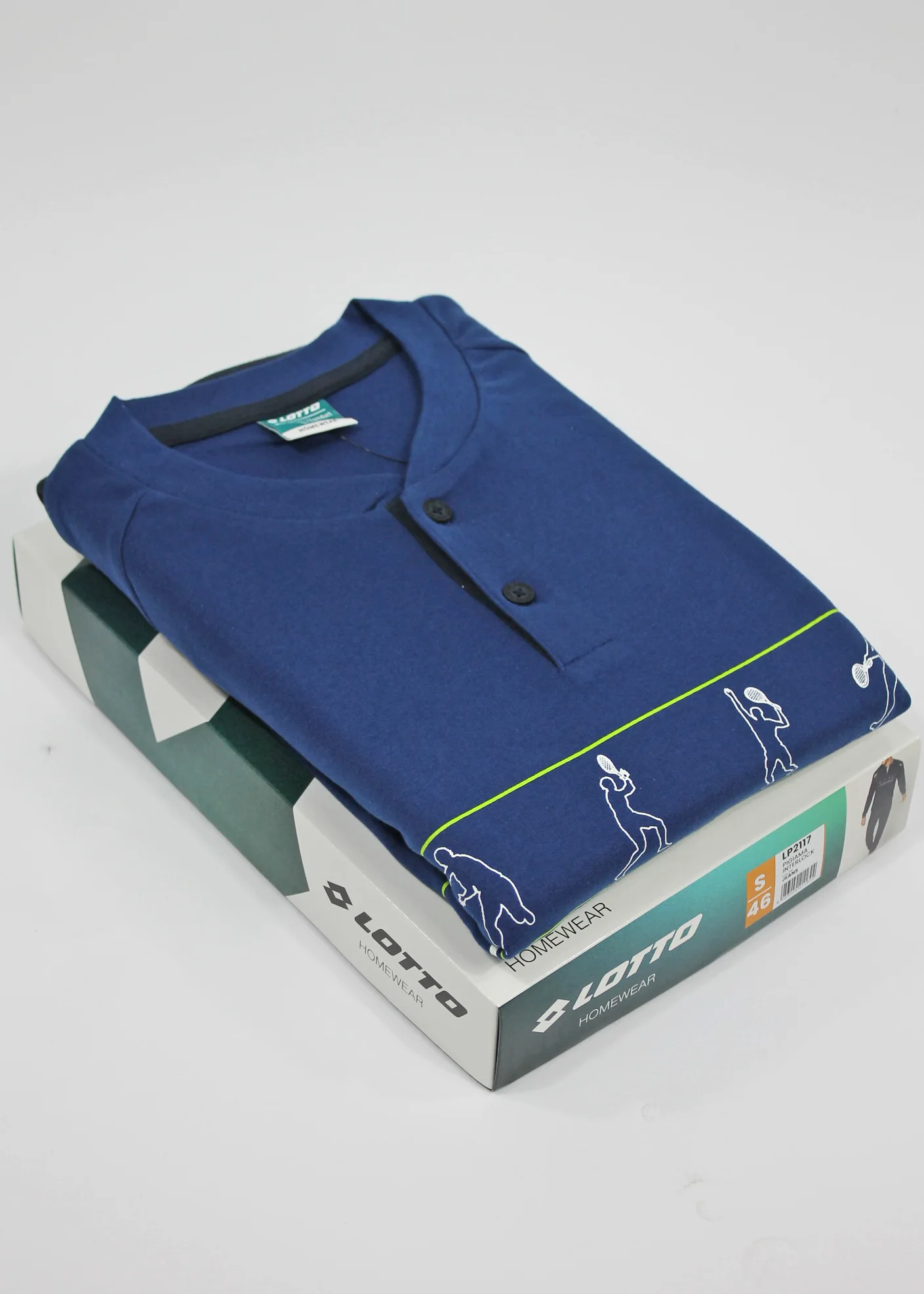 pigiama maschile lotto sport tennis