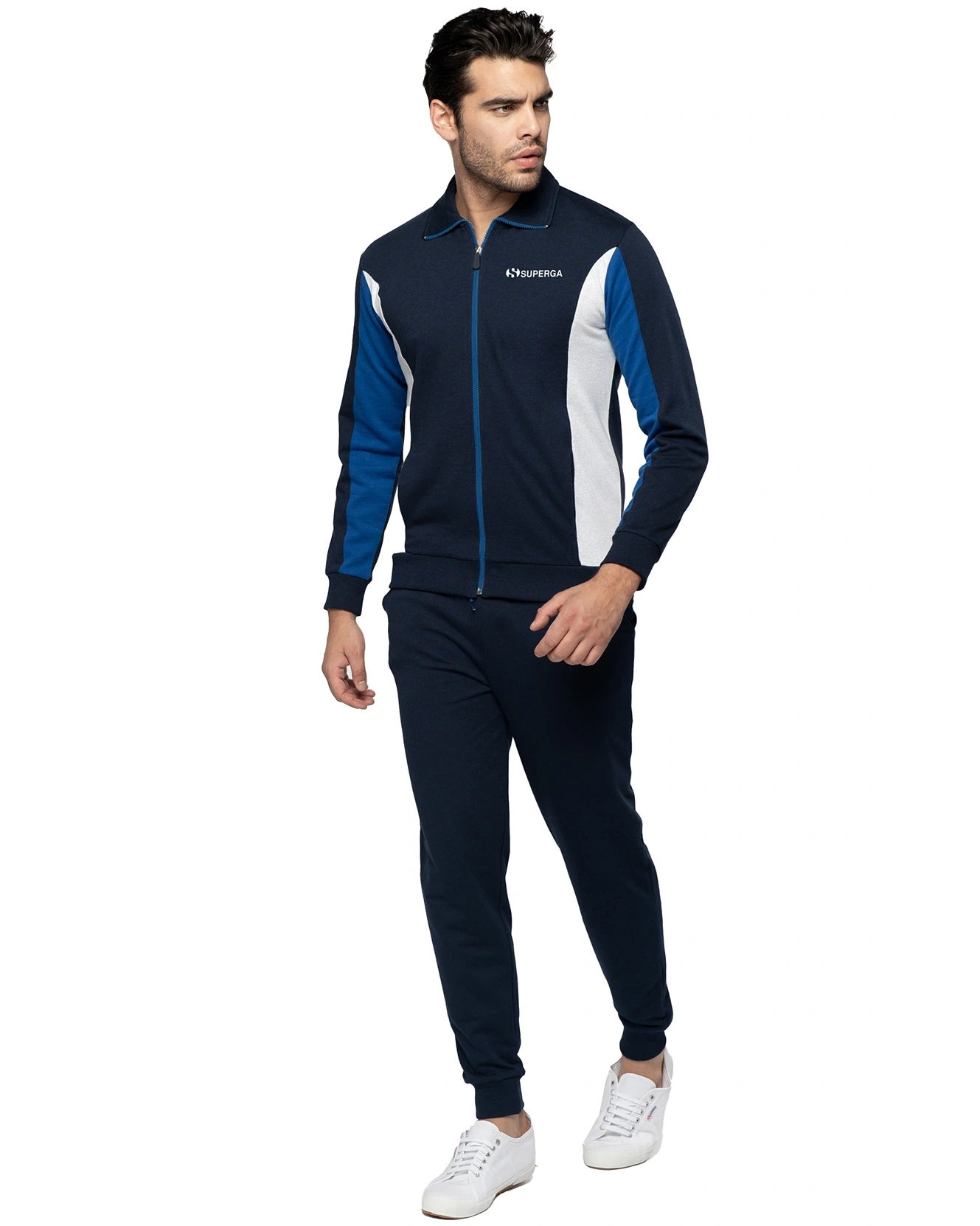 tuta blu sportiva superga da uomo