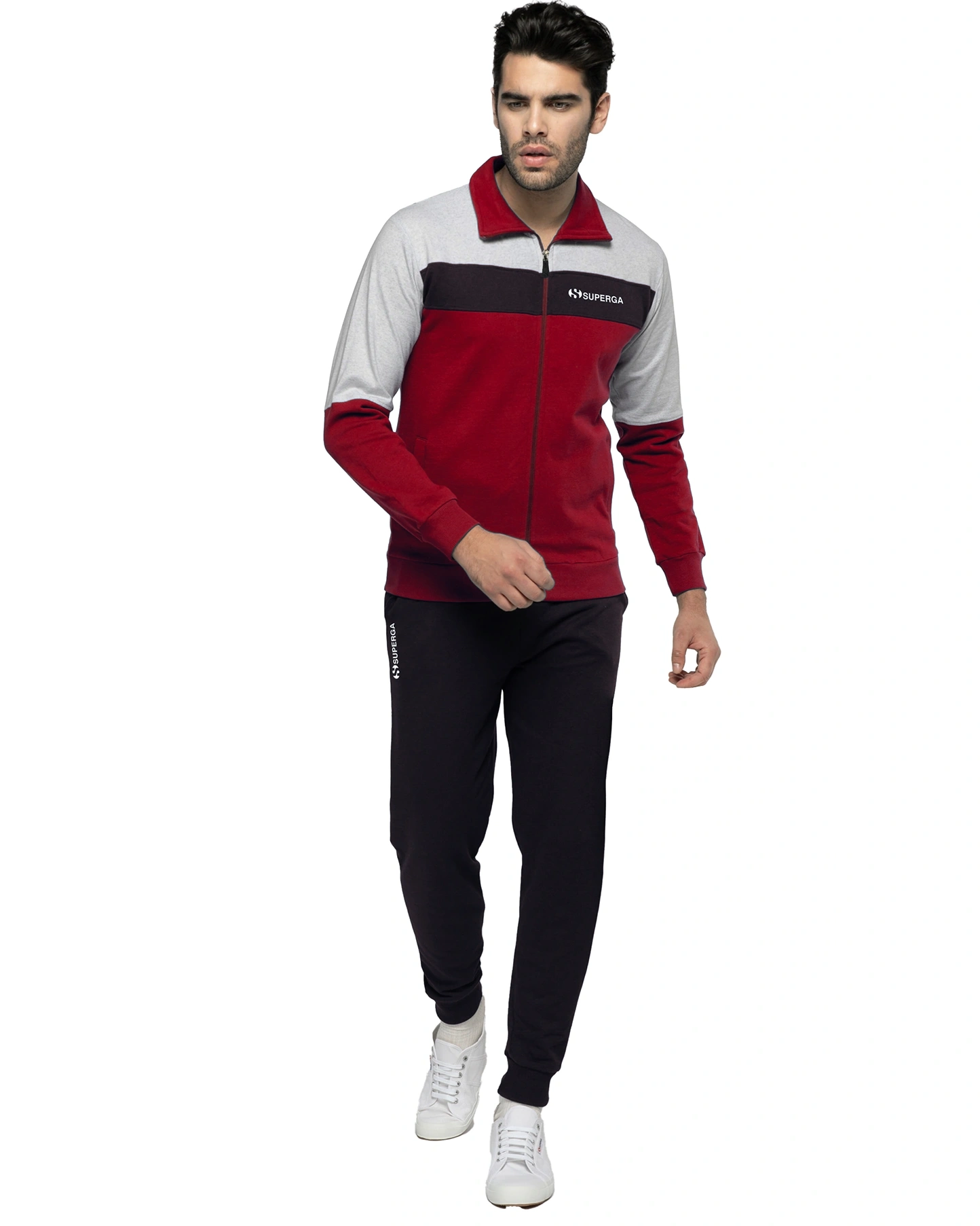 tuta superga maschile con zip