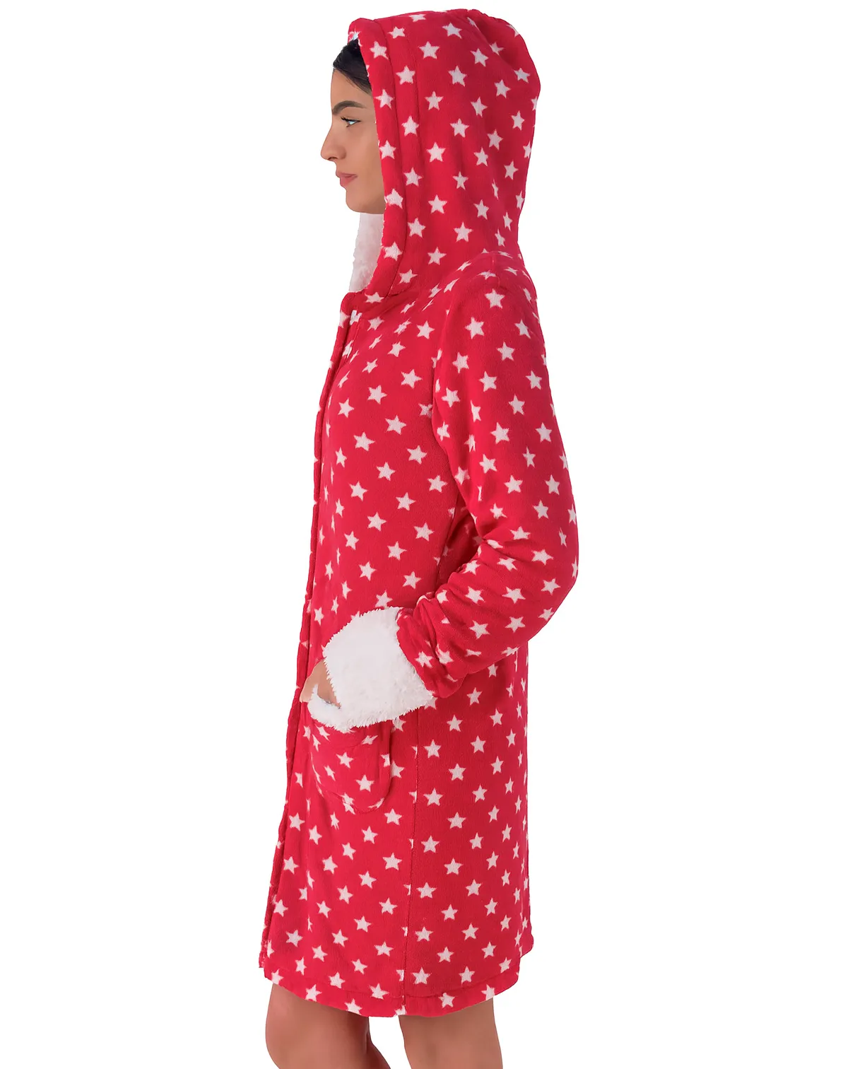 vestaglia in pile con le stelline