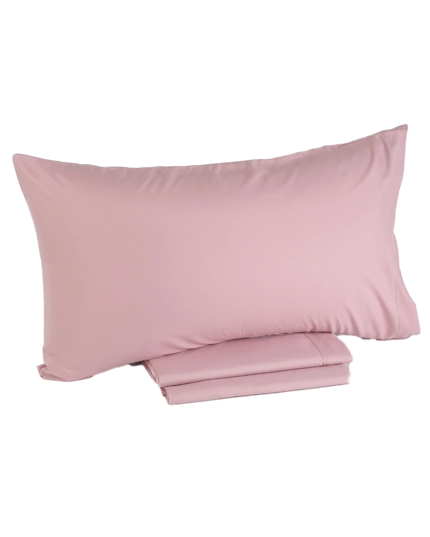 completo lenzuola colore rosa per letto matrimoniale