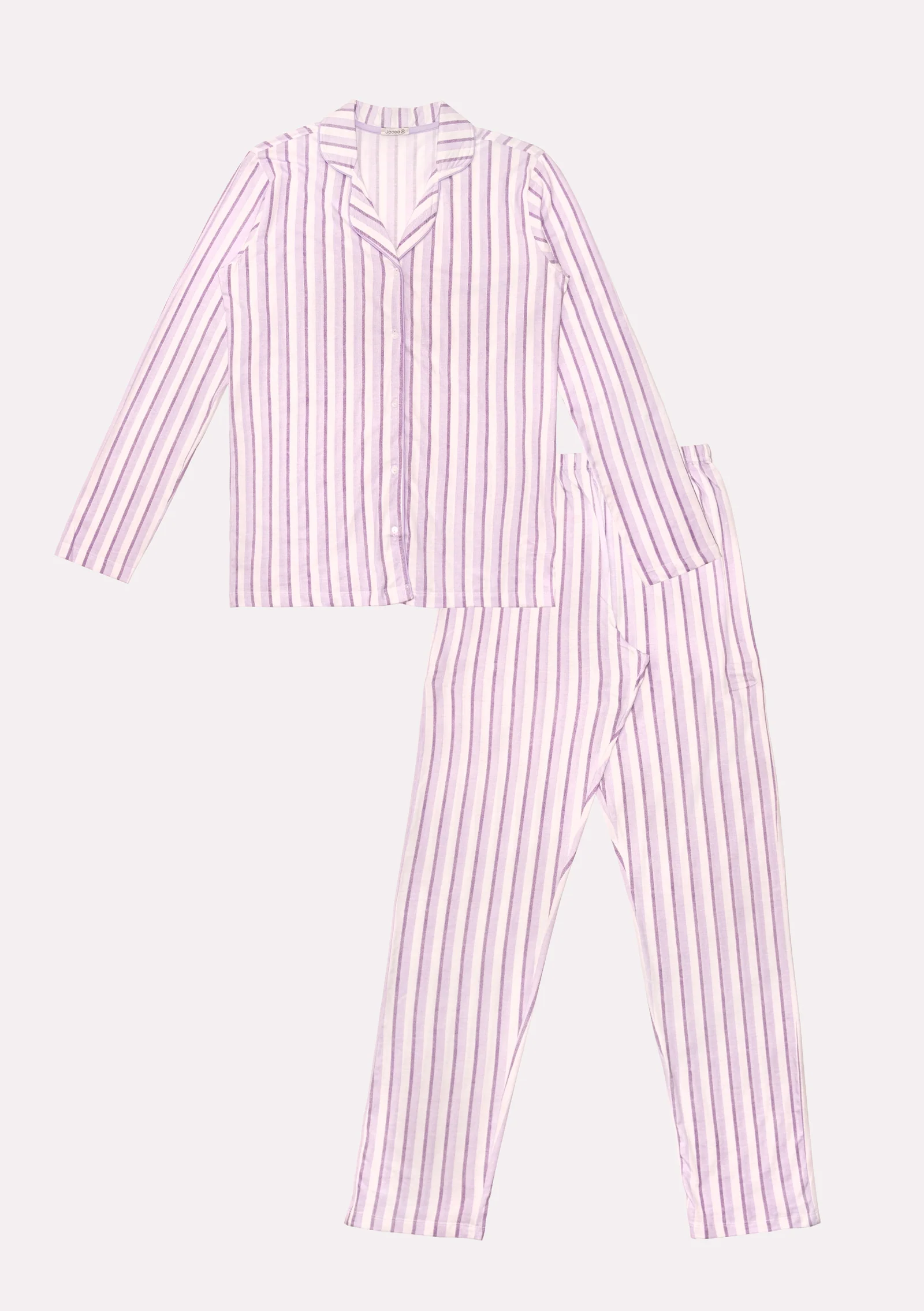 pigiama femminile con stile gessato
