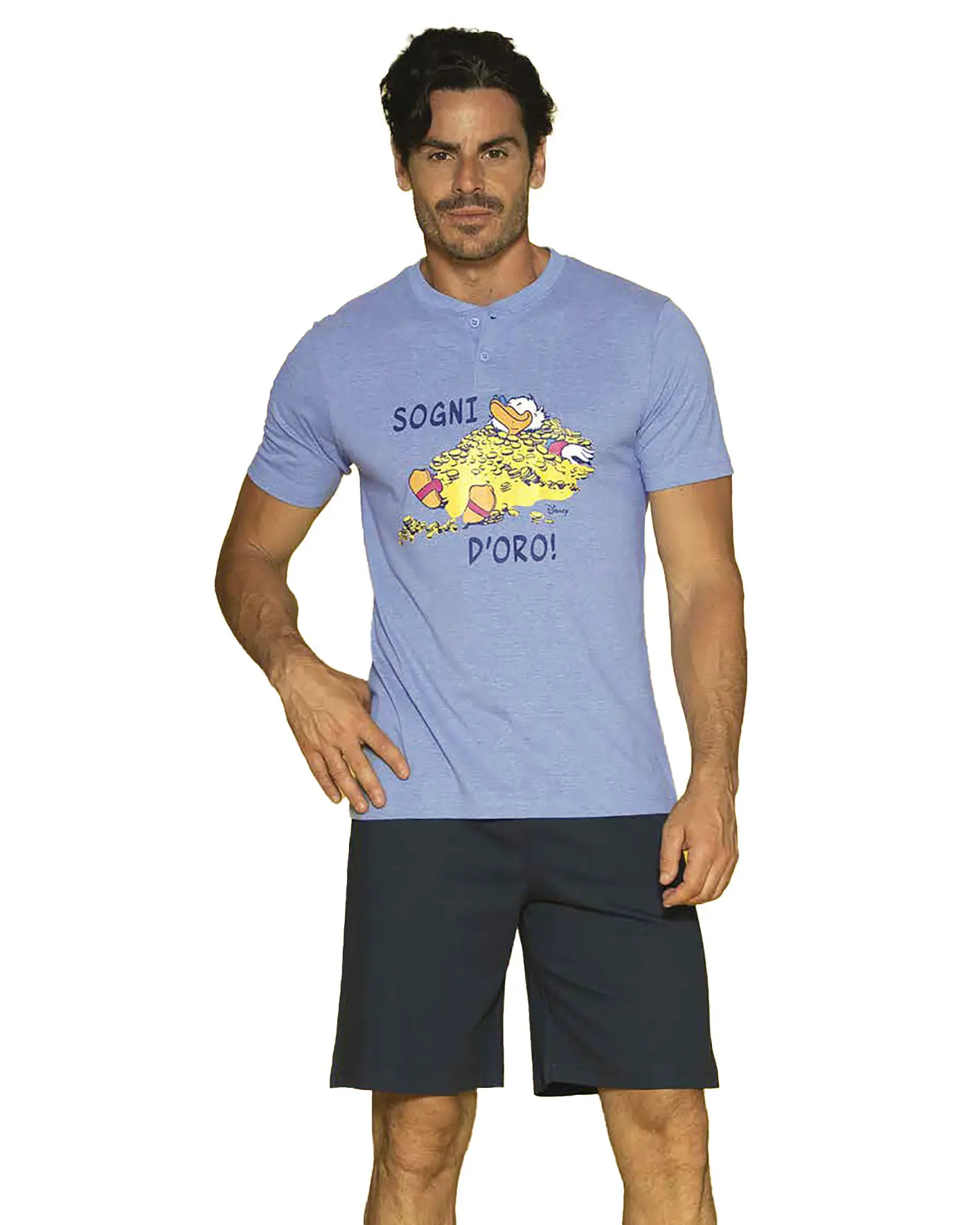 pigiama disney da uomo a maniche corte