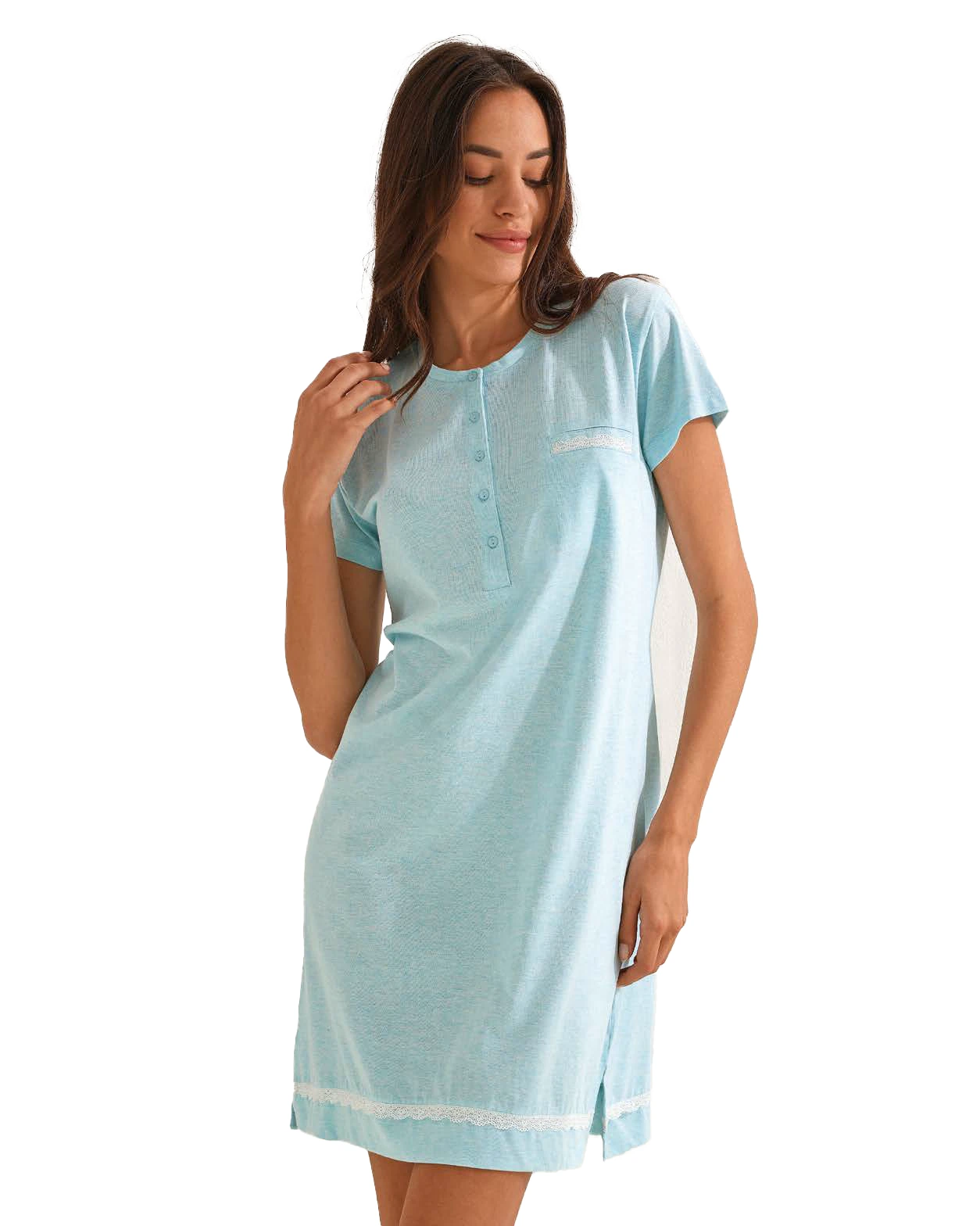 camicia da allattamento in cotone