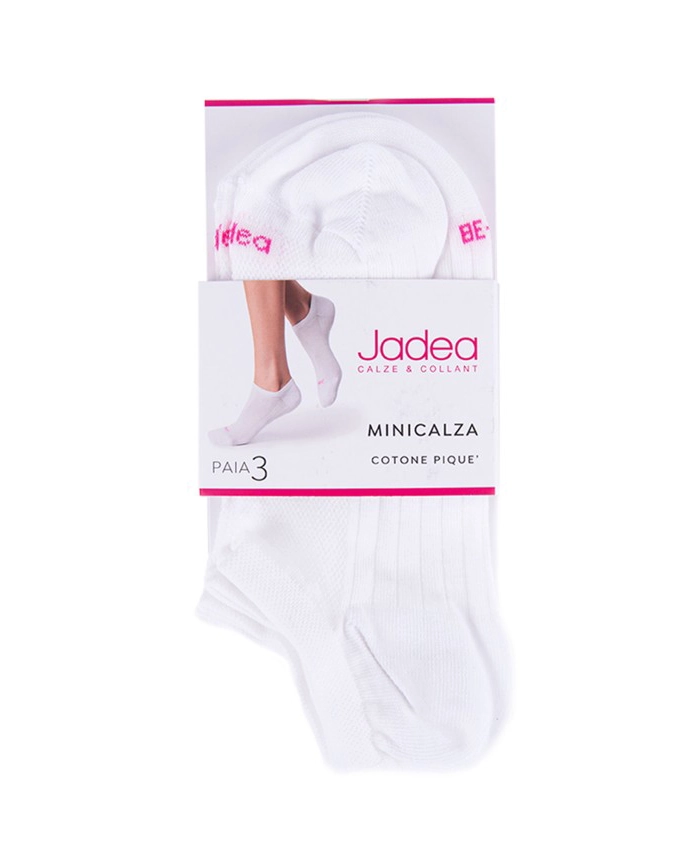 tre paia di calzini fantasmini da donna colore bianco