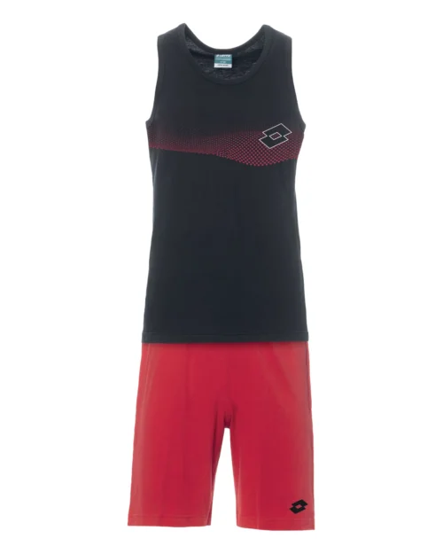 completo sportivo estivo lotto in cotone