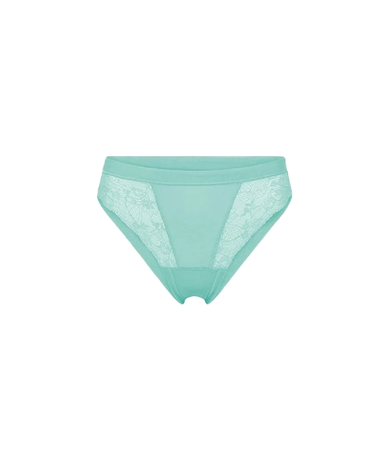 slip in pizzo da donna colore acquamarina