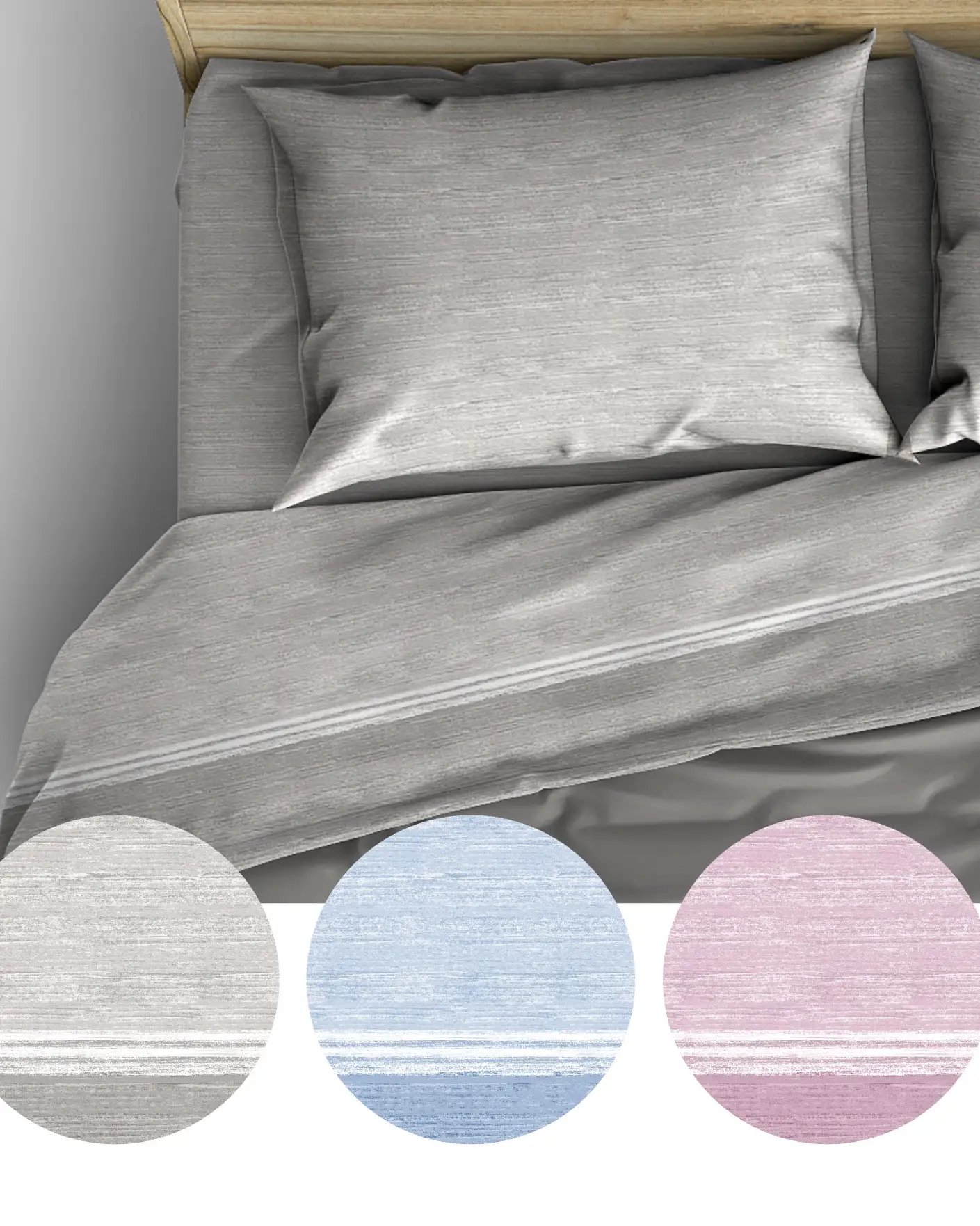lenzuola per letto matrimoniale color grigio