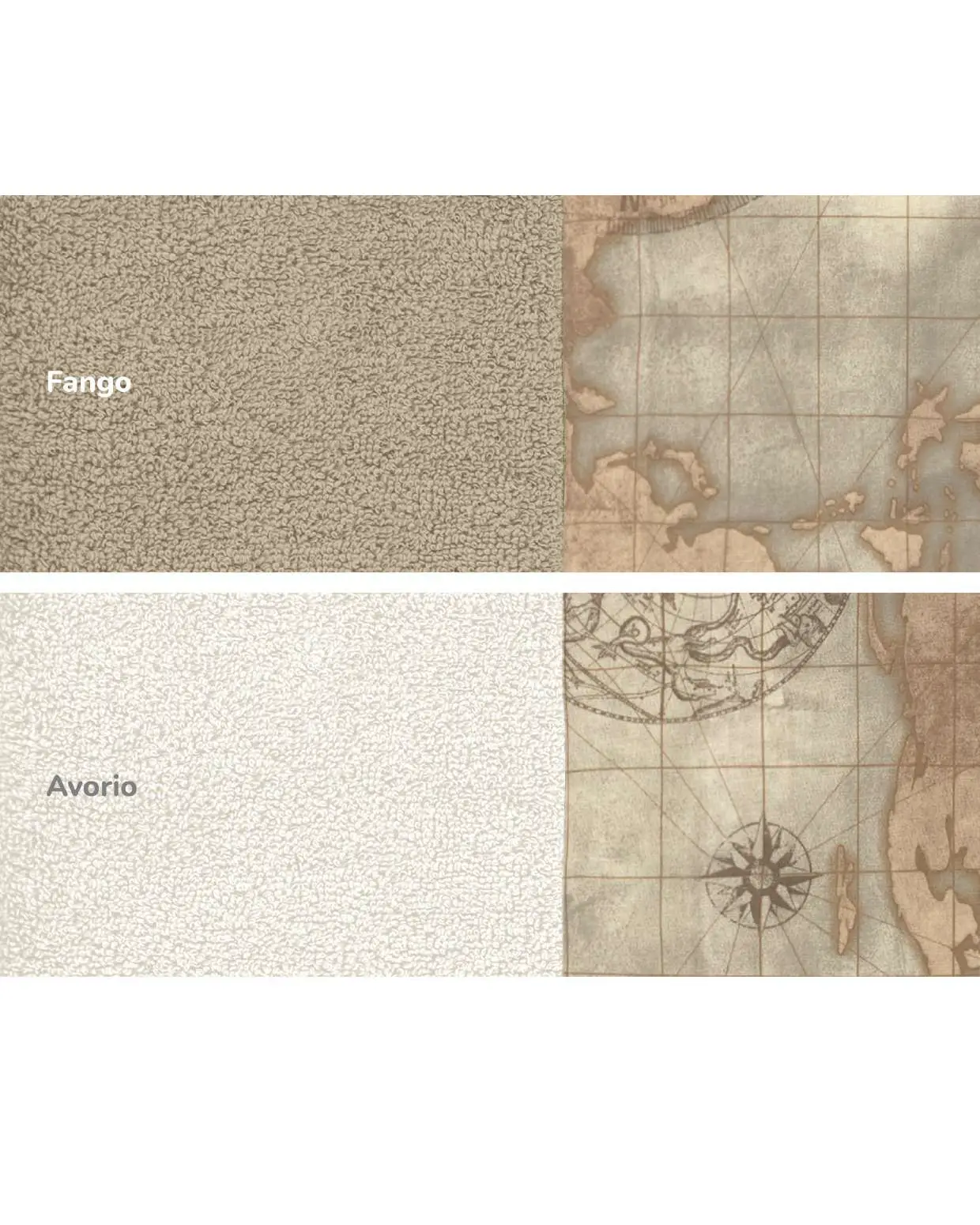 set asciugamani in spugna lovely shabby