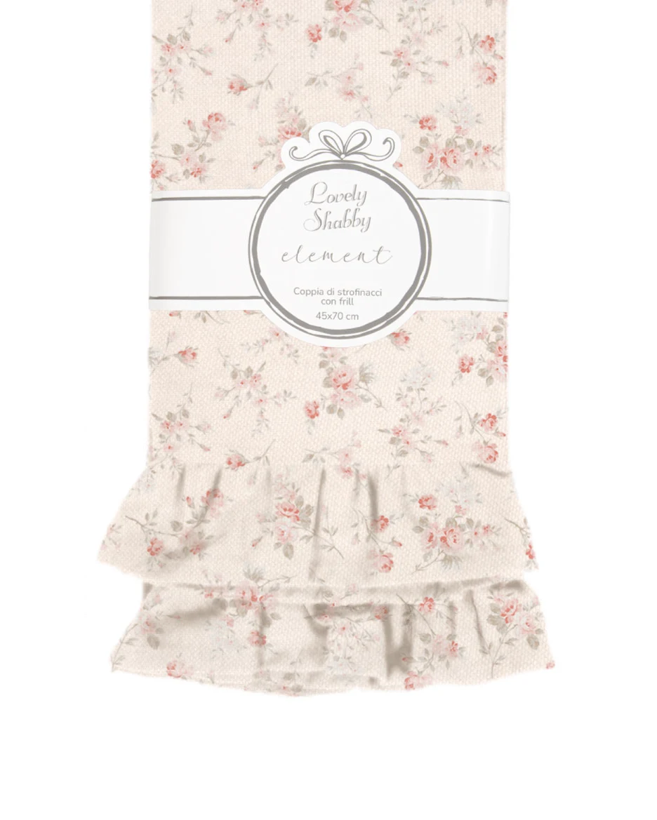 coppia di strofinacci shabby