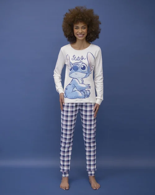 pigiama bianco donna stitch