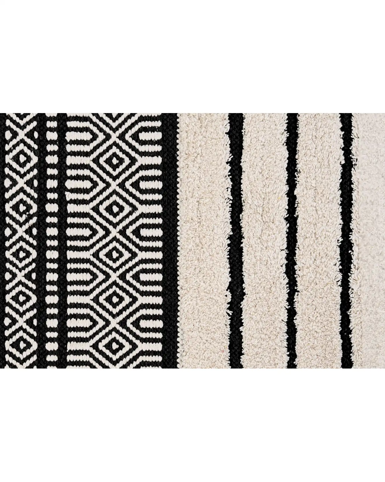 tappeto shabby etnico cotone color beige