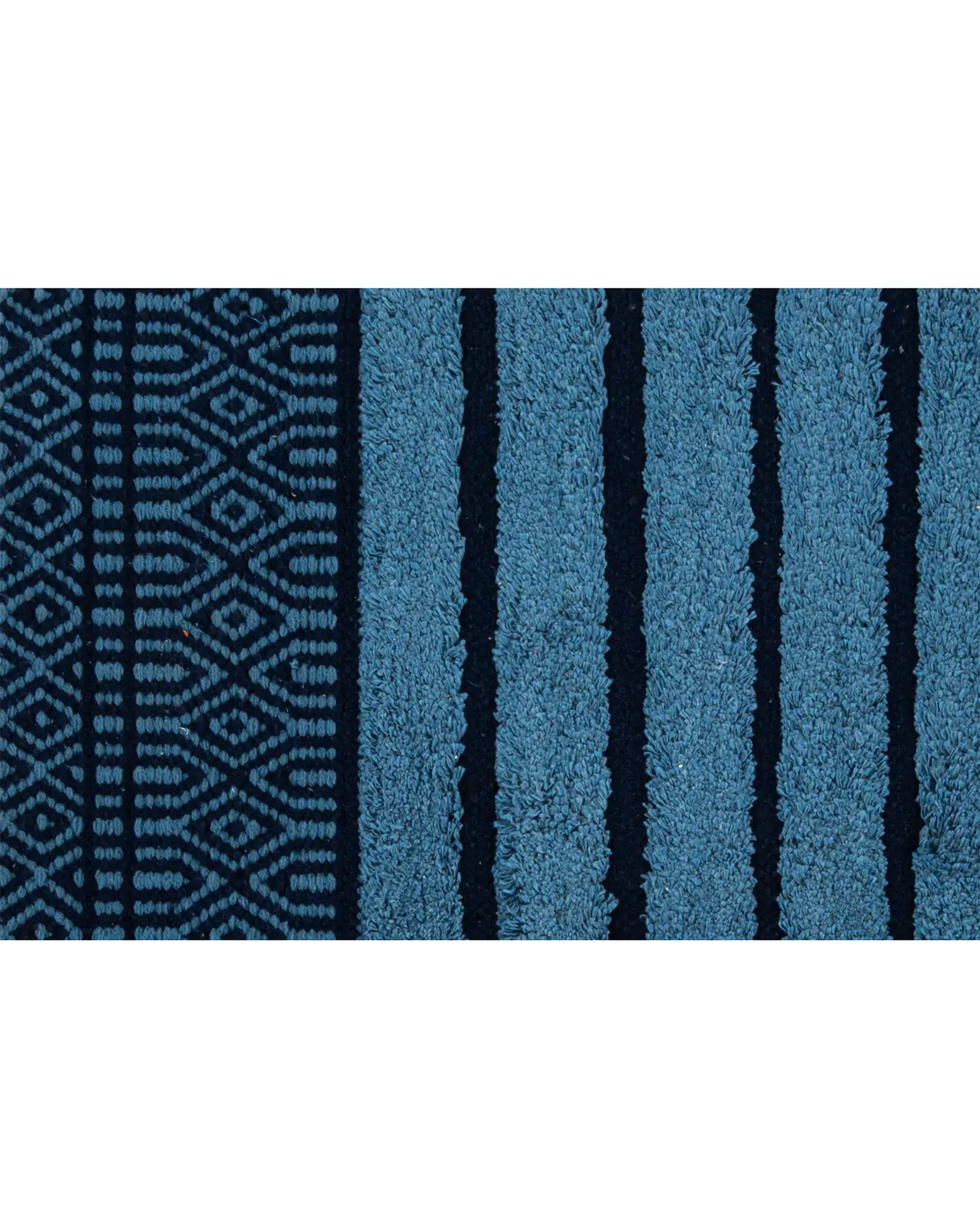 tappeto shabby etnico colore blu
