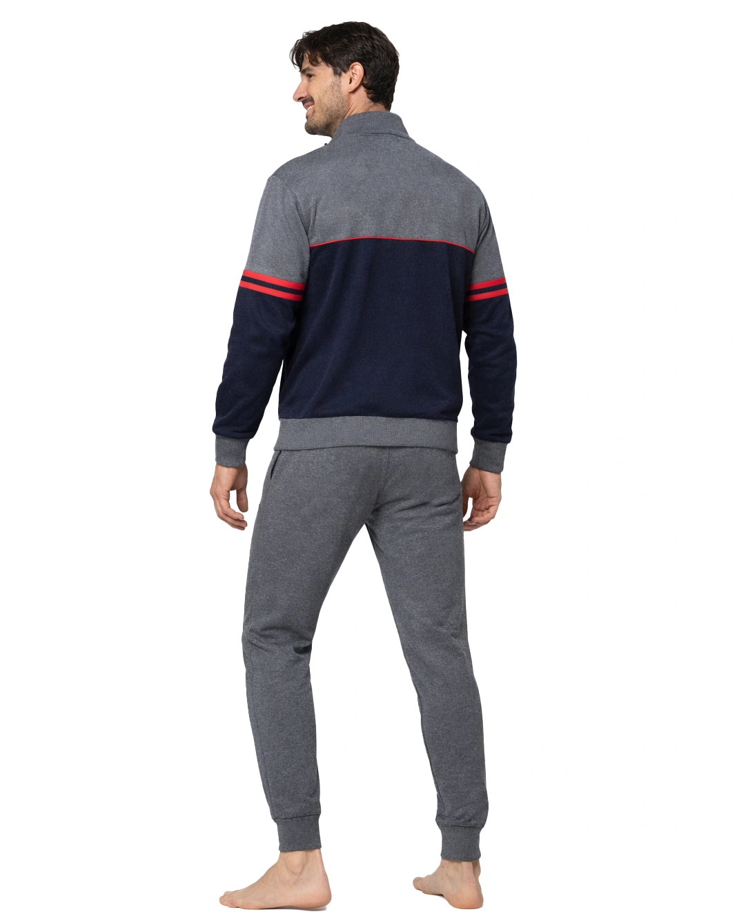 tuta in cotone colori grigio e blu lotto
