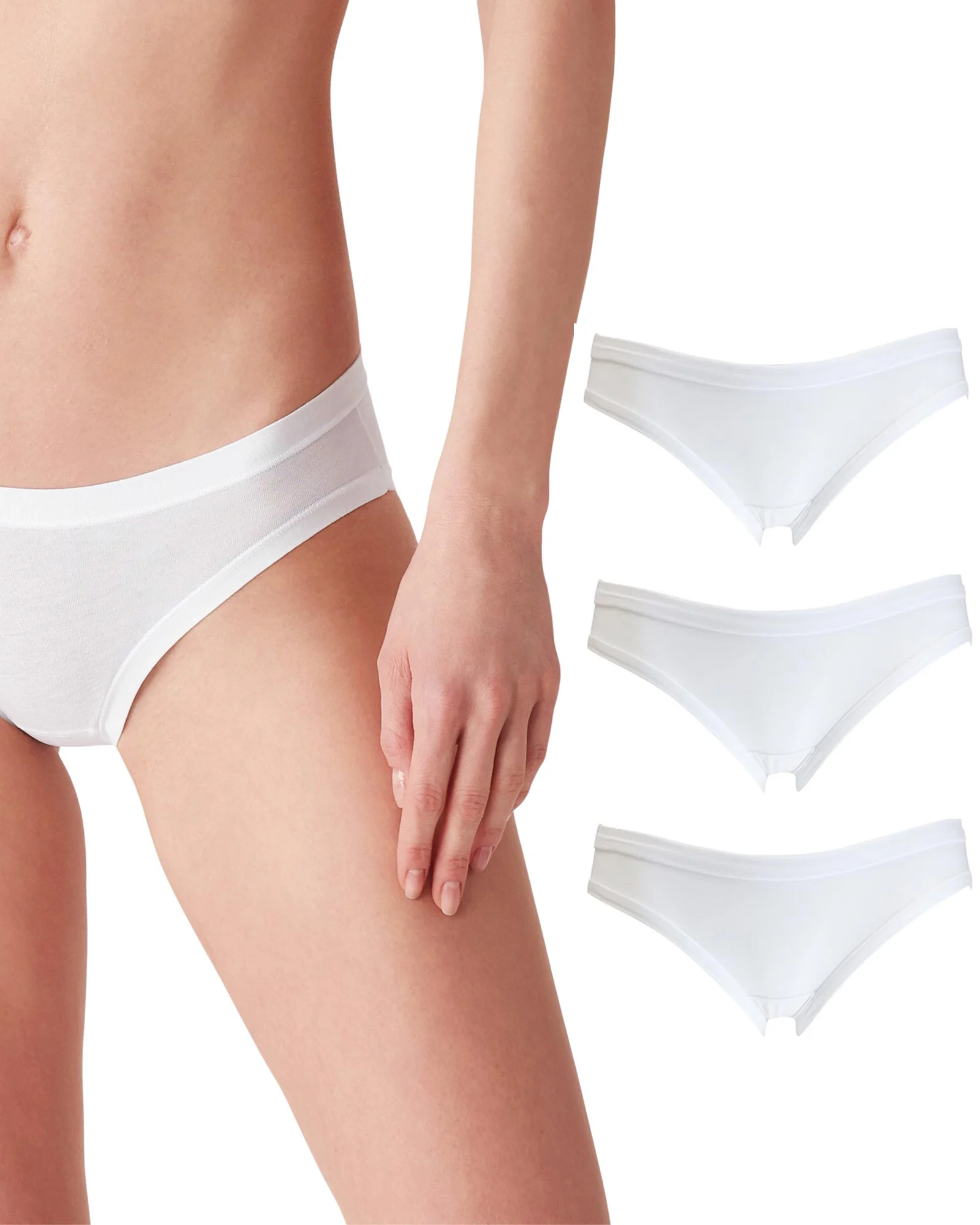 slip bianco cotone donna cotonella biancheria intima