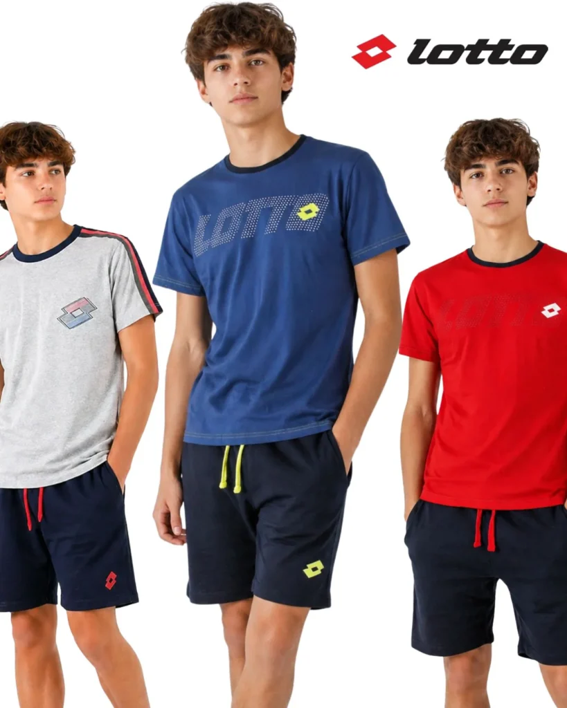 Completo Ragazzo Lotto Cotone T-Shirt Pantaloncino